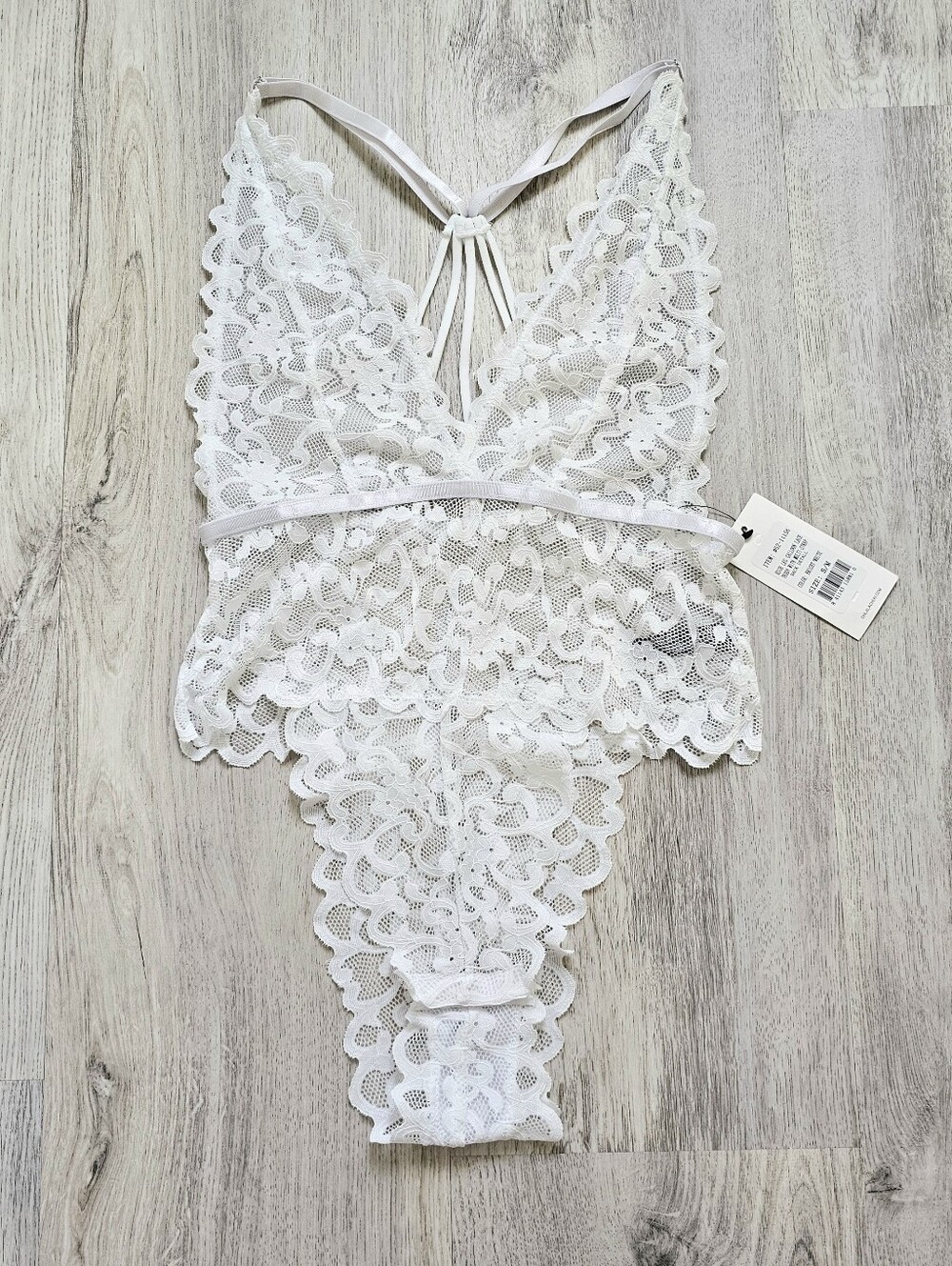 New Oh La La Cheri Hi Leg Lace Lingerie Teddy